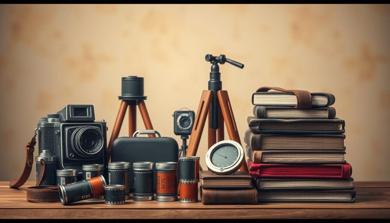 old-school photography tools